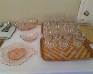 Princess House glassware, wicker trays have sold