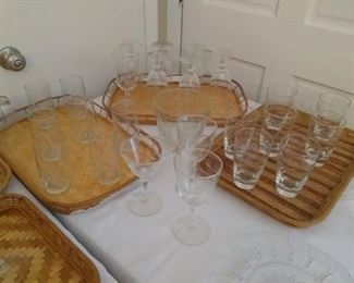 Princess House glassware, wicker trays have sold