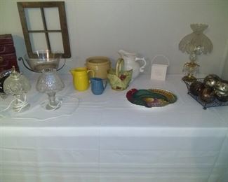 McCoy basket berries, McCoy blue pitcher