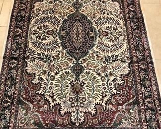 76. 4x6 Artificial Silk Kashan