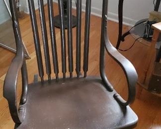 Large wood rocking chair 