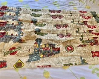 Vintage railroad valences