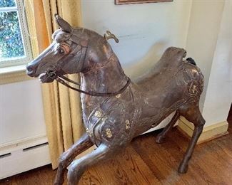 Frederich Heyn limewood carousel horse/prancer