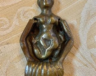 Vintage mermaid door knocker