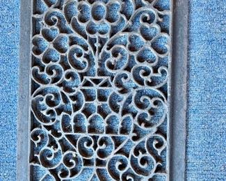 Vintage iron wall decor