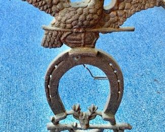 Vintage iron wall decor