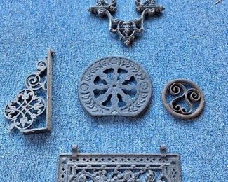 Vintage iron wall decor