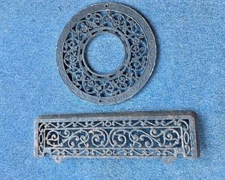 Vintage iron wall decor