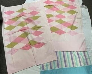 3 vintage pillowcases