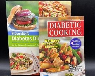 Pair of Diabetic Diabetes Diet Cookbooks
