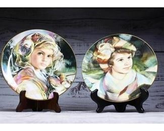 Pair of Vintage Signed and Numbered Collector Plates by artist Francisco Masseria by Royal Doulton