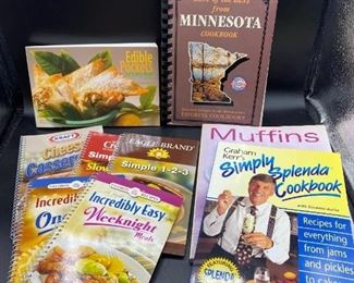 Set of 9 Softcover Spiral Recipe Cookbooks Branded Kraft Splenda Crock Pot