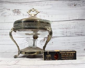 Vintage Leonard Silver MFG Silverplated Food Warmer