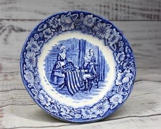 Vintage Liberty Blue Historical Scenes by Betsy Ross Collector Plate