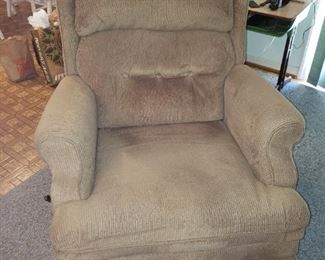 Very Nice Beige Rocker Recliner.