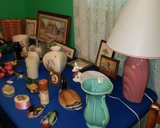 Nice Decor items including a McCoy Vase, Haeger Vase and Longerberger Basket.
