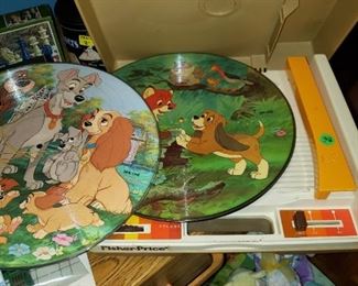 The COOLEST Thing ever!  Fisher Price Record Player with original records  and it works!