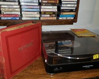 Cool old record album ... lots of cassettes!