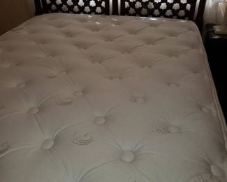 Mid Century Modern (double-size) Bed with Pillow-Top mattress in super condition.