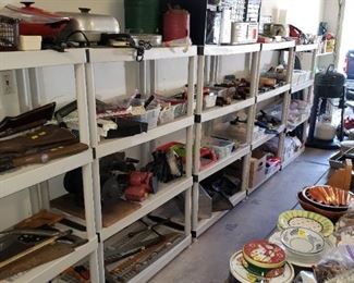 TONS of garage "stuff" -- lots of great vintage finds here as well.