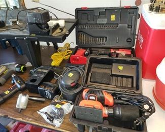 Lots of power tools - many in original cases.