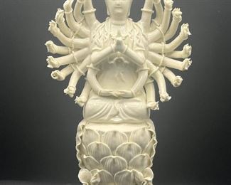 A Dehua MultiArmed Figure of Doumu