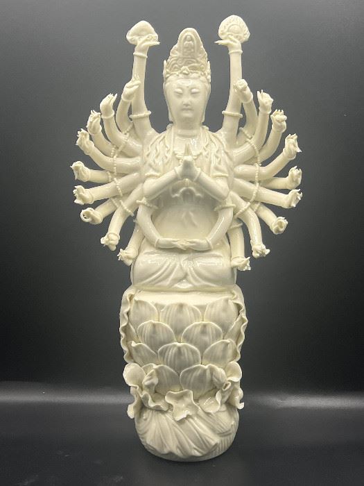 A Dehua MultiArmed Figure of Doumu