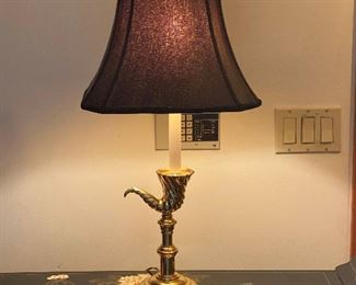 Black Gold Cornucopia Lamp