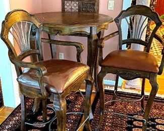 Barheight Table 2 Chairs