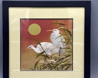 Crane Silk Art