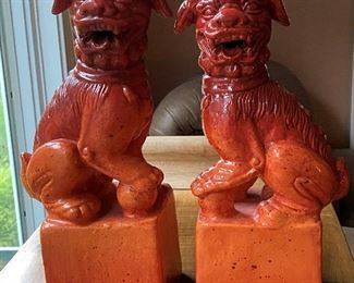 Foo Dogs TerracottaColored Ceramic