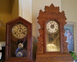 Gingerbread clock and shelf clock
