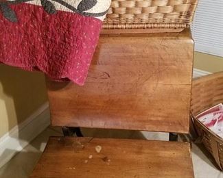 Vintage school desk