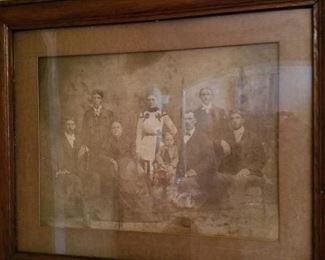 Antique framed photo