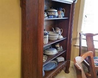 Antique oak bookshelf
