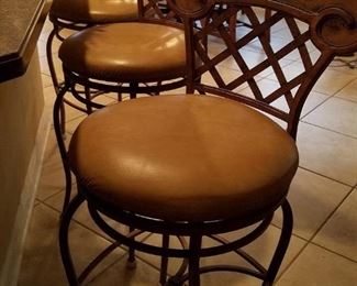 Three matching bar chairs