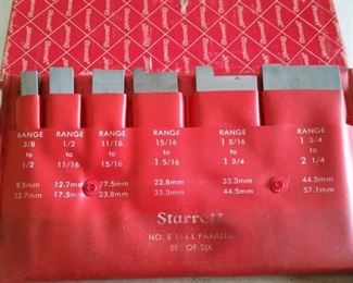 Set of Starrett parallels