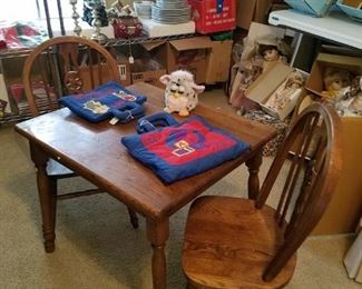 Child's table and two chairs