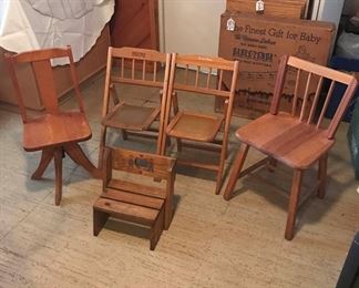 Antique Childrens Chairs