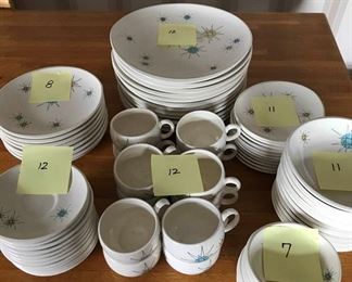 Atomic Starburst Franciscan Dinnerware MCM