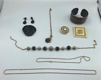 Black and Gold Jewelry Lot
