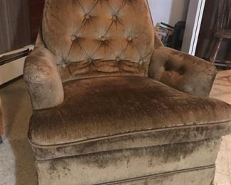 Brown Velour Rocker
