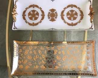 George Briard MCM Glass Serving Trays