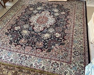 Numerous wool Oriental rugs to include Karachi and Couristan, among others.