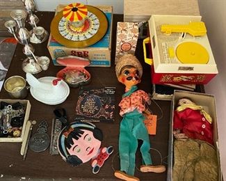 Magic Mirror Movies, Fisher Price Music Box Record Player,Disney Mainstree Movie and Jean D'Albert Ecusson Parfum