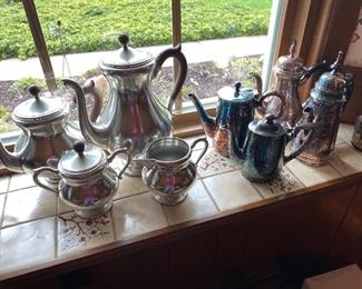 Holland Pewter Tea Coffee Set