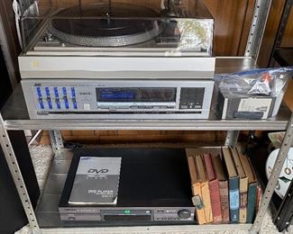 Dual Turntable, JVC Equalizer, Nakamichi Cassette Player