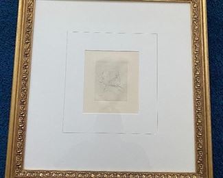 Renoir Berthe Morisot Etching
