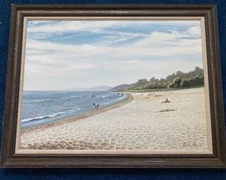Beach at Pentwater by Burt Petri