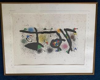 Joan Miro lithograph